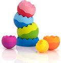Fat Brain Toys Tobbles Neo Baby Stacking Toy | Weighted Orbs Wobble and Spin. Grasping and Fine Motor Skills. Developmental Learning for Babies and Toddlers Ages 6 Months+