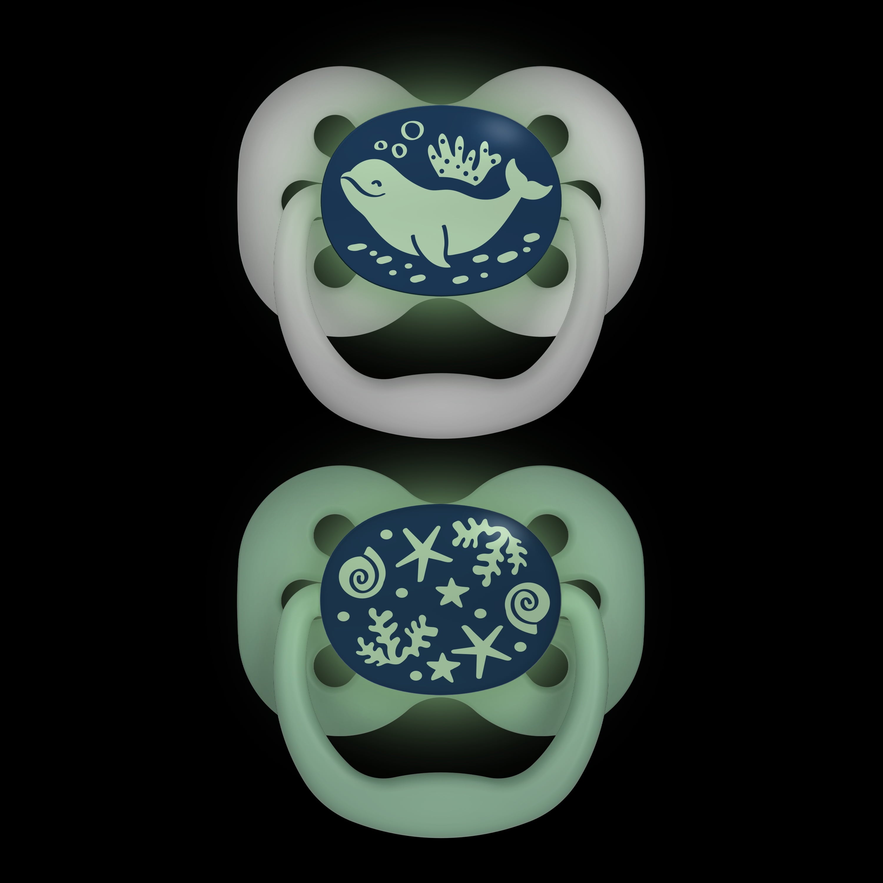 Advantage Baby Pacifier, Fully Symmetrical, Silicone Bulb, 0-6M, BPA Free, Sunrise/Glow, 4 Pack