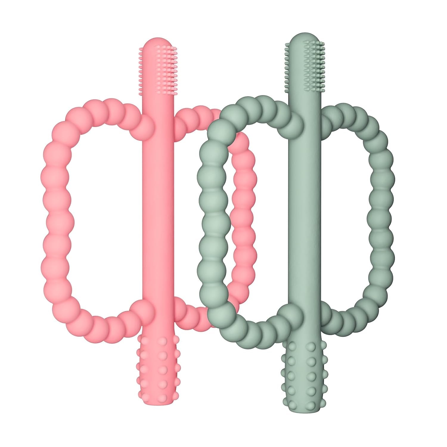 Baby Silicone Teething Toys, Teether Sticks for Babies,3-36 Months | Silicone Teether Tubes for Baby Girl,Bpa Free, Anti-Choking Design, Infants Toddler Sensory Chew Toys, for 0-6-12 Months