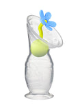 Gen 2 Silicone Manual Breast Pump with Suction Base and Blue Stopper 4 Oz