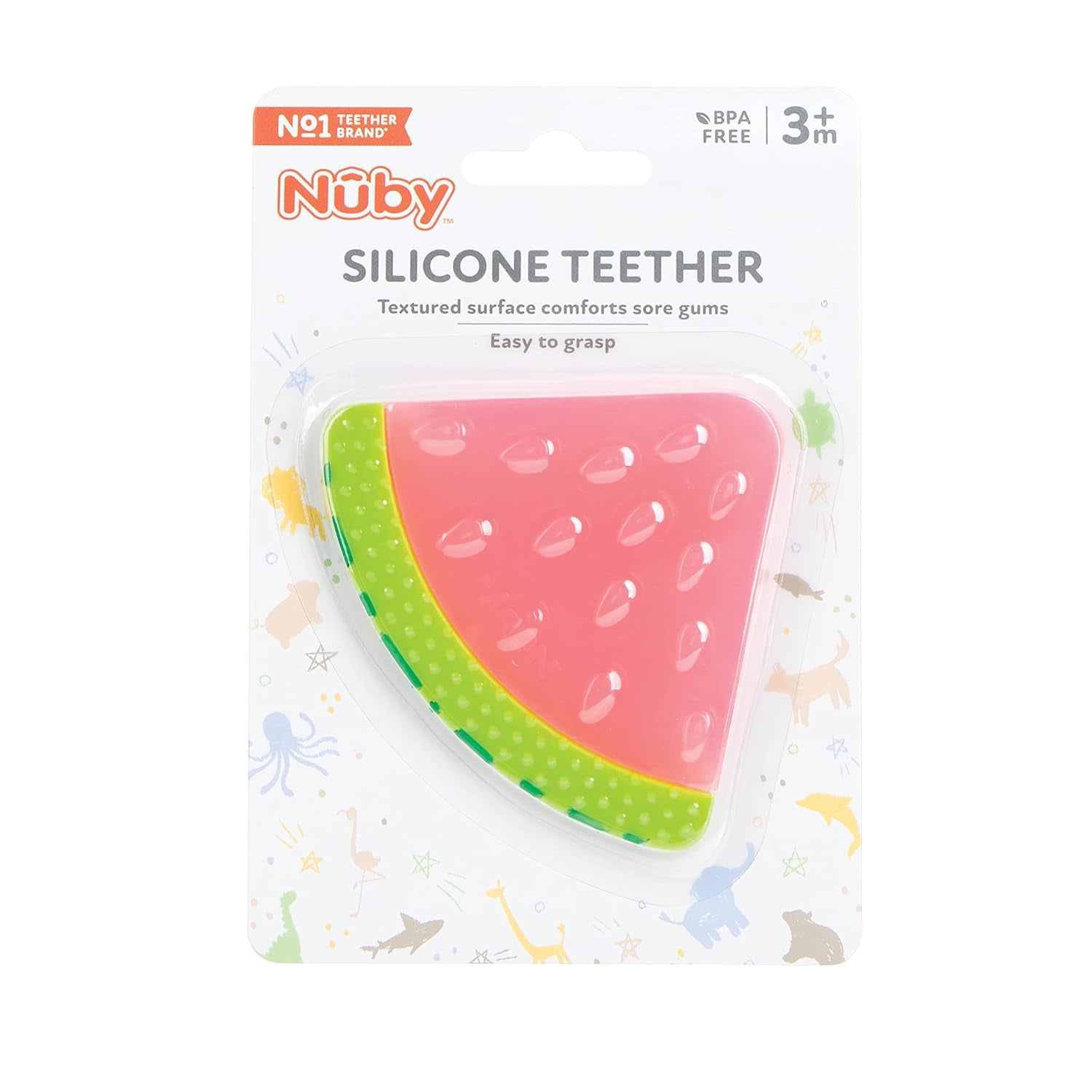 100% Silicone Fruit Teether | Watermelon - 3+ Months