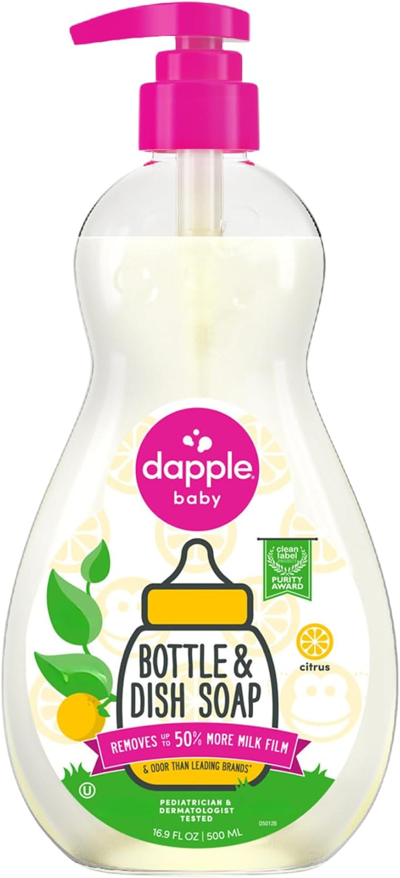 Baby Fresh Citrus Plant-Powered Bottle and Dish Soap - 16.9 Fl Oz - Ideal for Baby Bottles, Pump Parts, and Sippy Cups