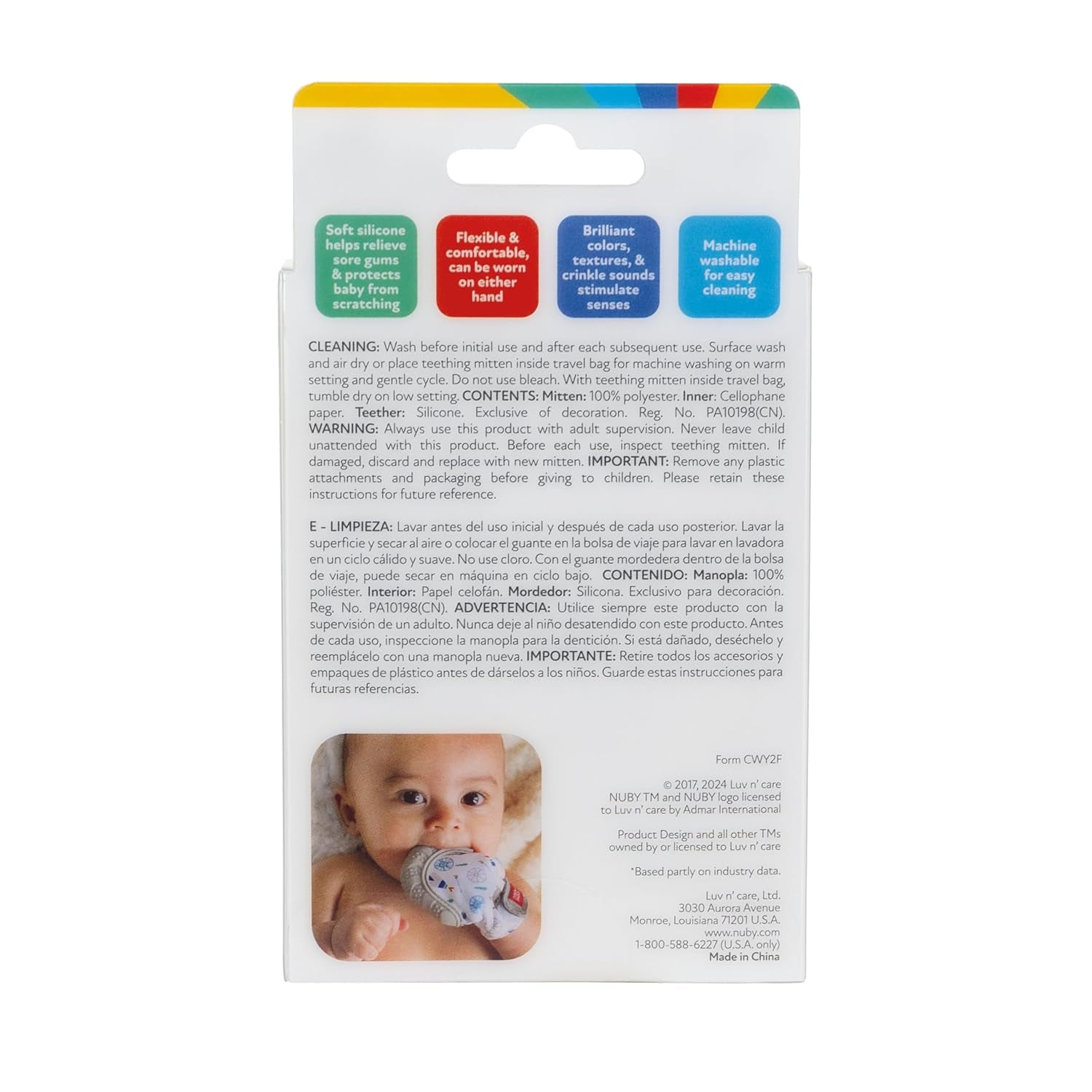 Happy Hands Silicone Teething Mitten | Otter
