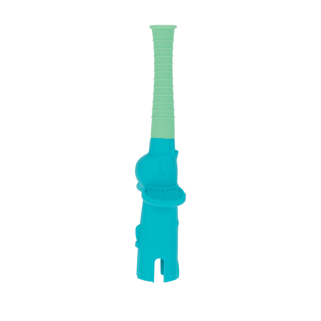 Sensory Silicone Baby Tube Teethers, Elephant and Giraffe, 2 Pack