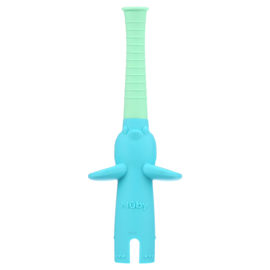 Sensory Silicone Baby Tube Teethers, Elephant and Giraffe, 2 Pack