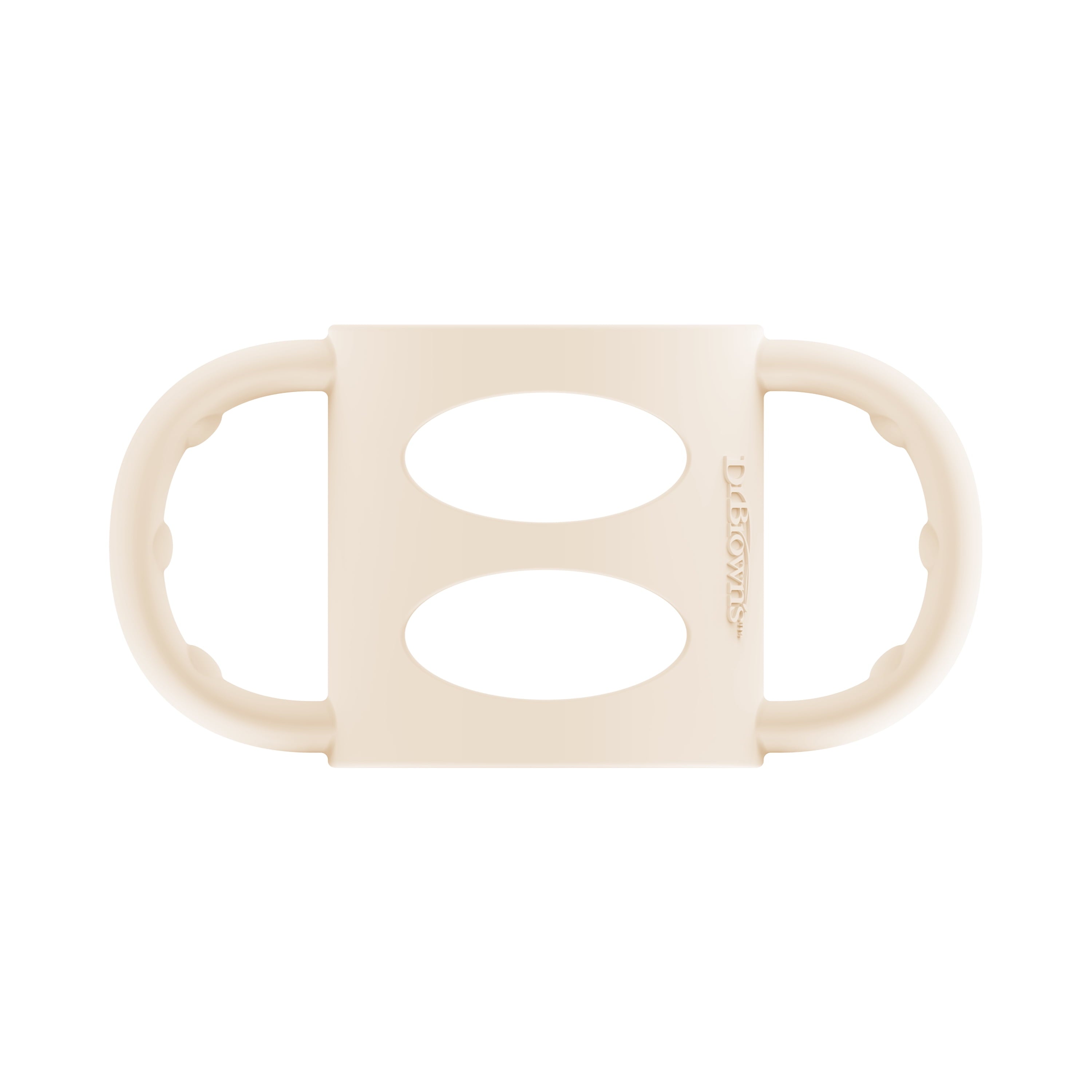 Milestones 100% Silicone Baby Bottle Handles, Narrow, Ecru, 1 Pack