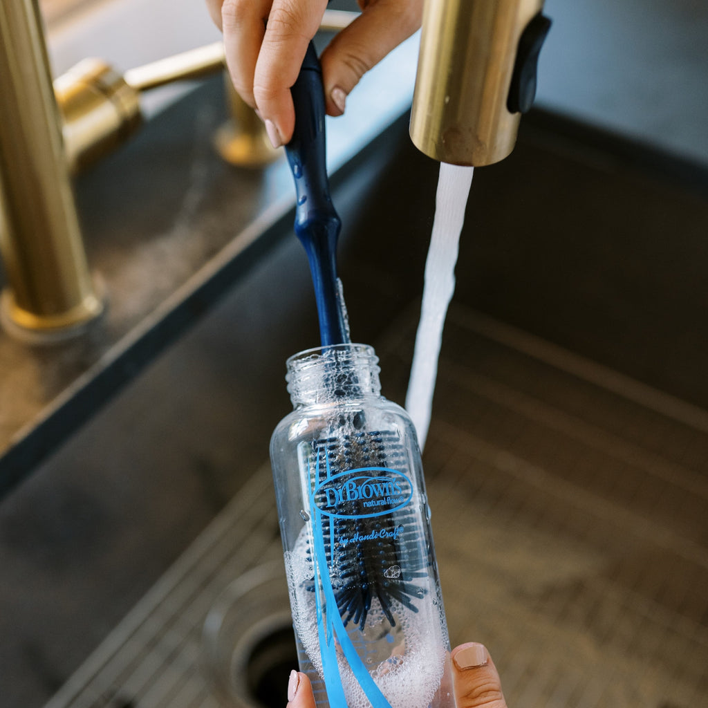 Silicone Cleaning Brush Set with Bottle, Spout, and Straw Brushes, BPA Free, 3 Pack